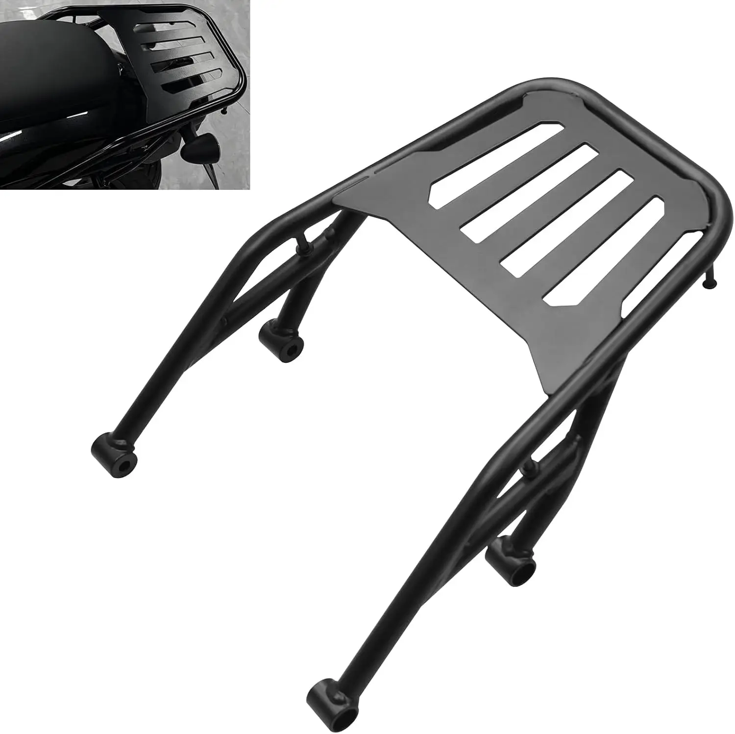 Motorcycle Rear Carrier Passenger Rack Luggage Rack Compatible with Honda Rebel CMX 1100 REBEL1100 2021 2022 2023 2024 2025