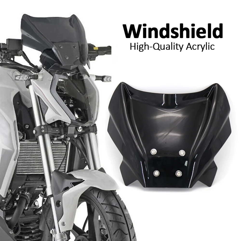 

For Keeway RKF 125 RKF125 2018-2022 2021 Motorcycle Windshield Windscreen Acrylic Wind Shield Covers Wind Deflector Accessories