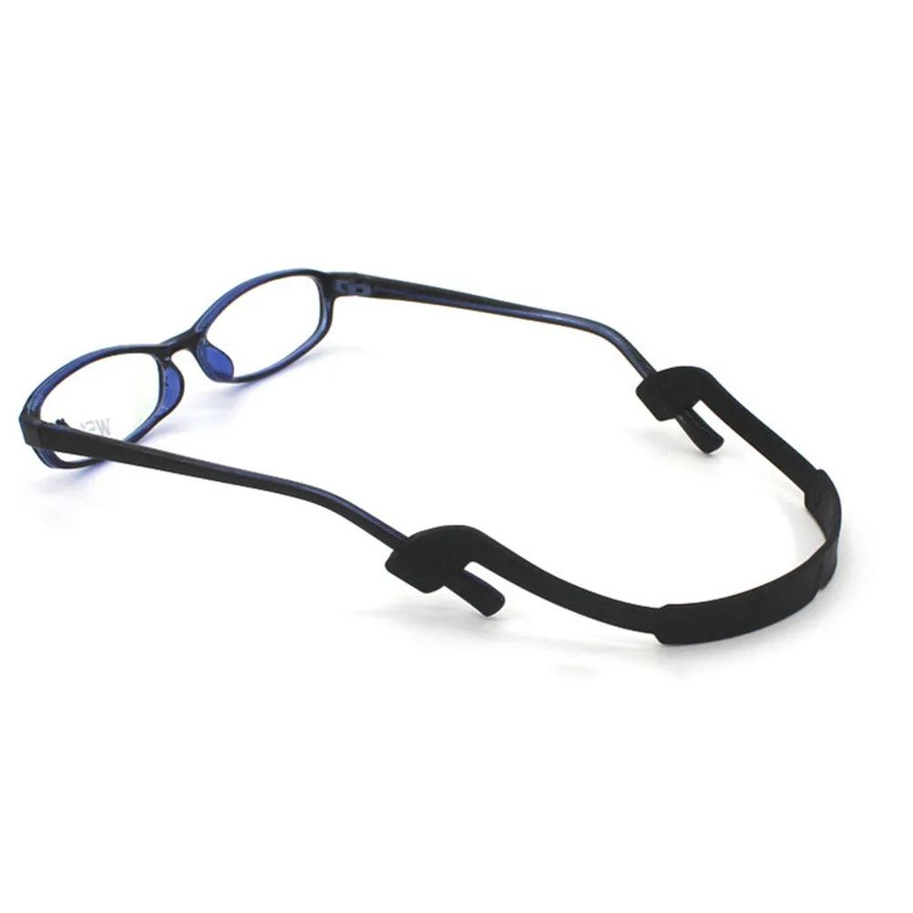 

2Pcs Anti-Slip Silicone Glasses Straps Elastic Adjustable Eyeglass Holder Strap Durable Eyeglasses Lanyard Glasses Fixing Rope
