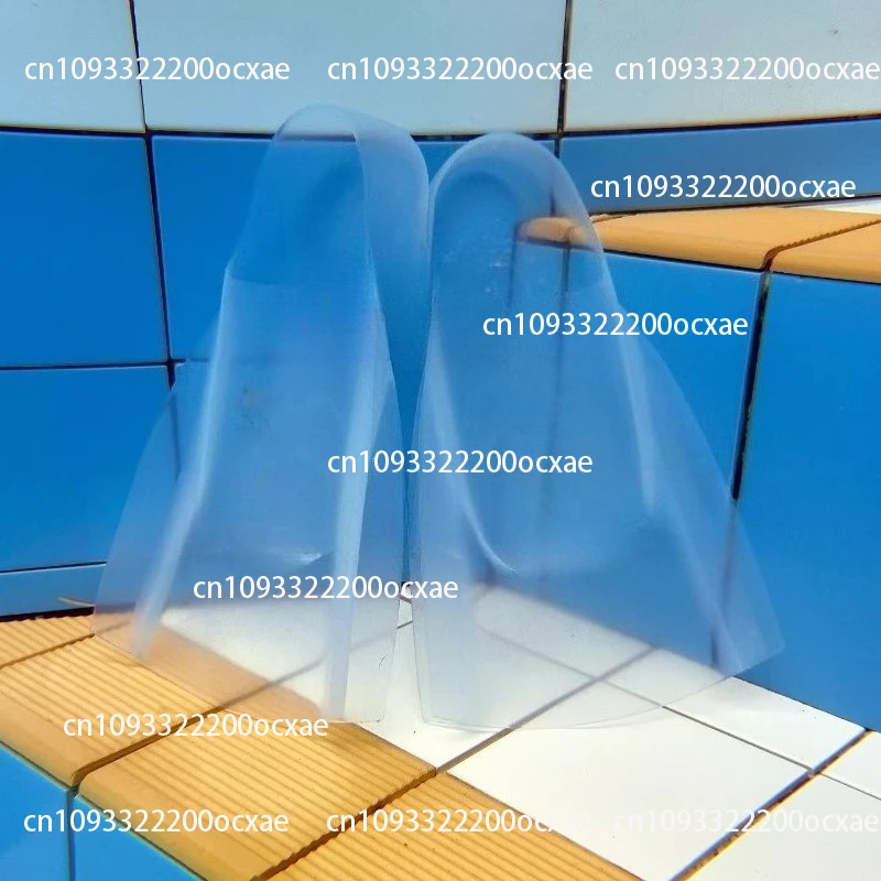 Fully Transparent Invisible Flippers, Professional Swimming Silicone Flippers, Freestyle Swimming Shoe Short Flippers