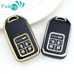 5 Buttons TPU Car Key Case Cover for Honda Accord 9 Crider City 2015 2016 HRV CRV Vezel Spirior Odyssey Civic Fit Jade Protector