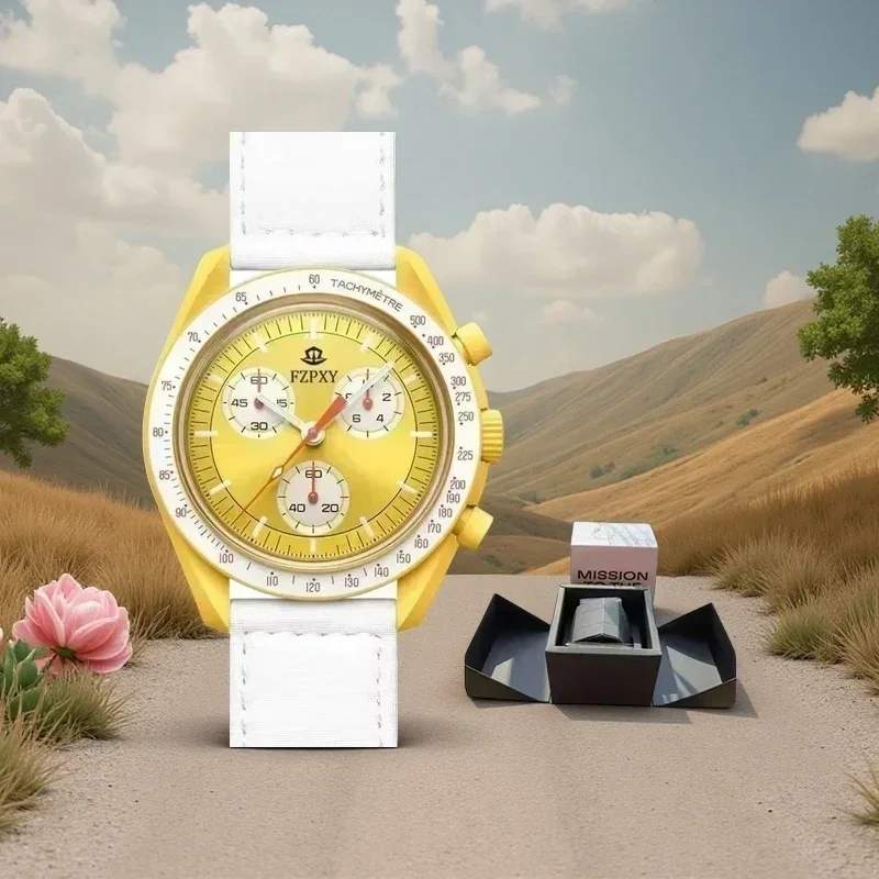 أعلى جودة الأصلي مصمم العلامة التجارية الساعات للرجال الفاخرة متعددة الوظائف كرونوغراف الصلب ووتش الأعمال الرياضية AAA الذكور