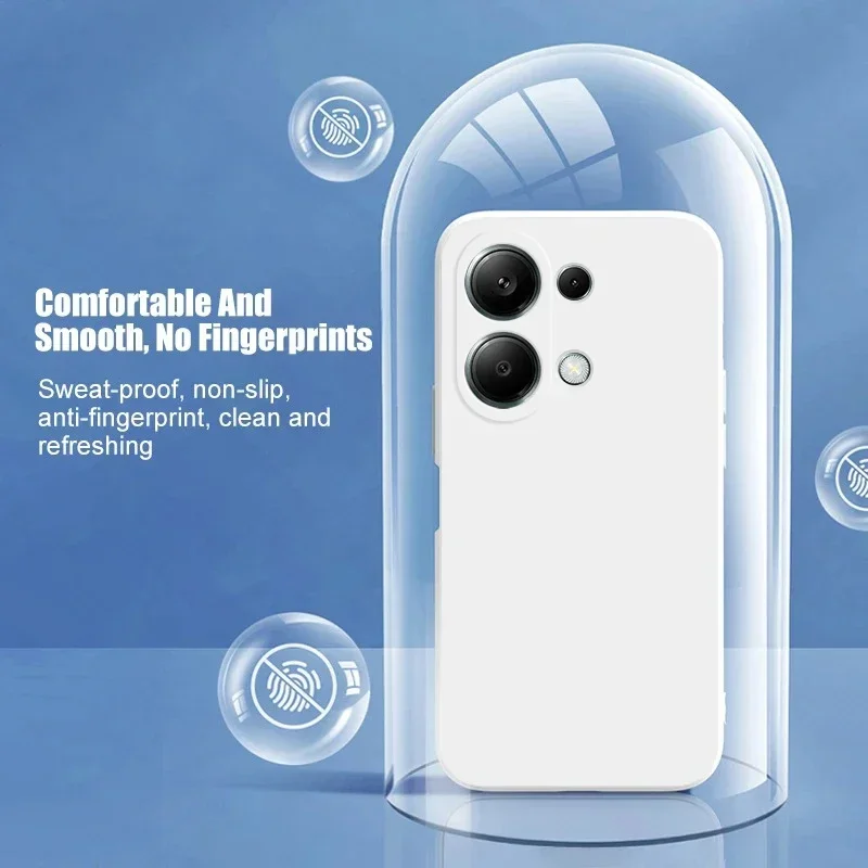 Poco M6 PocoM6 Pro حافظة أصلية من السيليكون السائل لهاتف Xiaomi Poco M6 M 6 Pro PocoM6 M6Pro غطاء خلفي مقاوم للصدمات