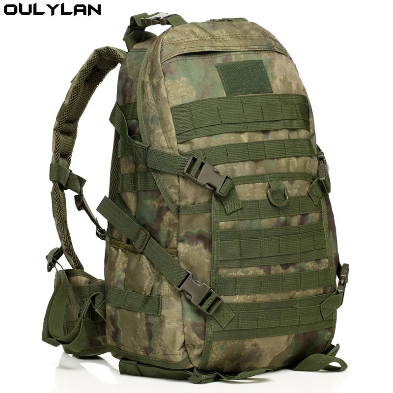 Imagem -03 - Oulylan-mochila Tática Militar Impermeável ao ar Livre Camping Caça Trekking Bolsa de Esporte Softback Grande Capacidade Mochila Molle