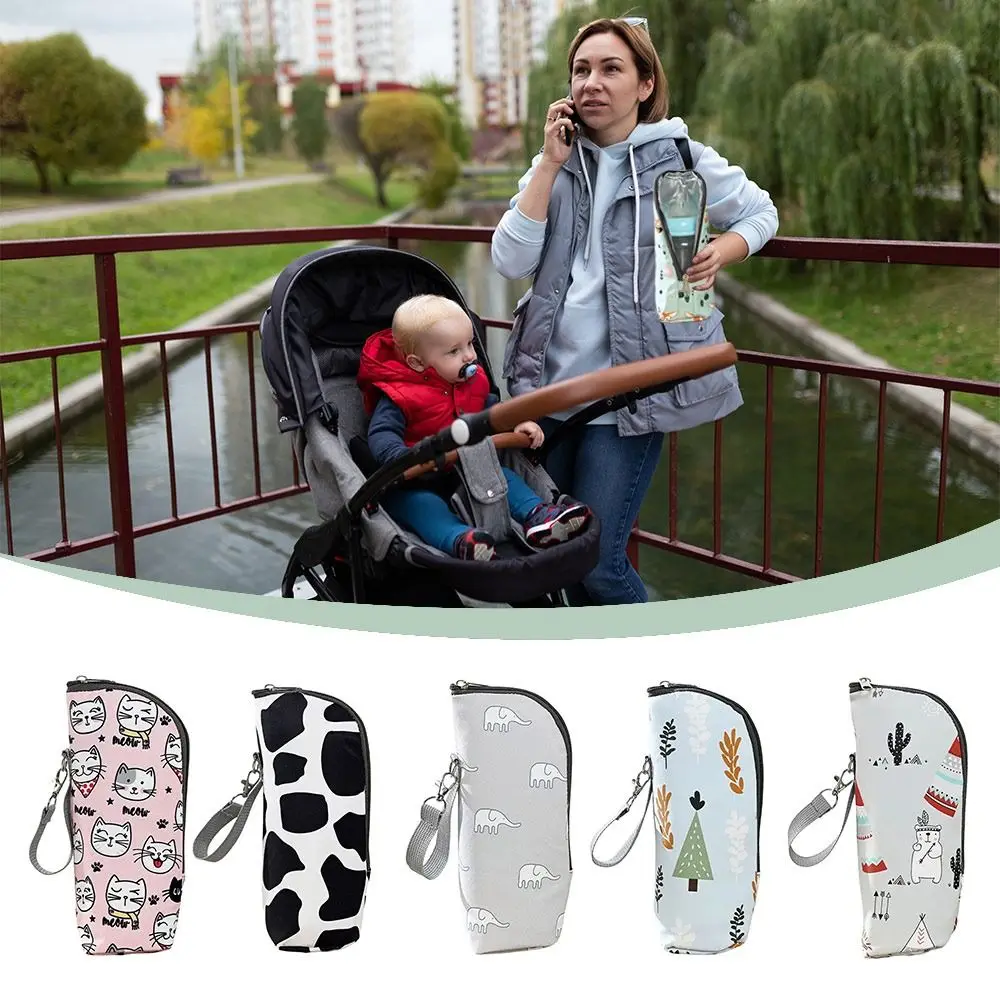 

Aluminum Mold Insulation Bottle Bag Cartoon Oxford Cloth Milk Bottle Pouch Thermal Feeding Bags Travel Accessories