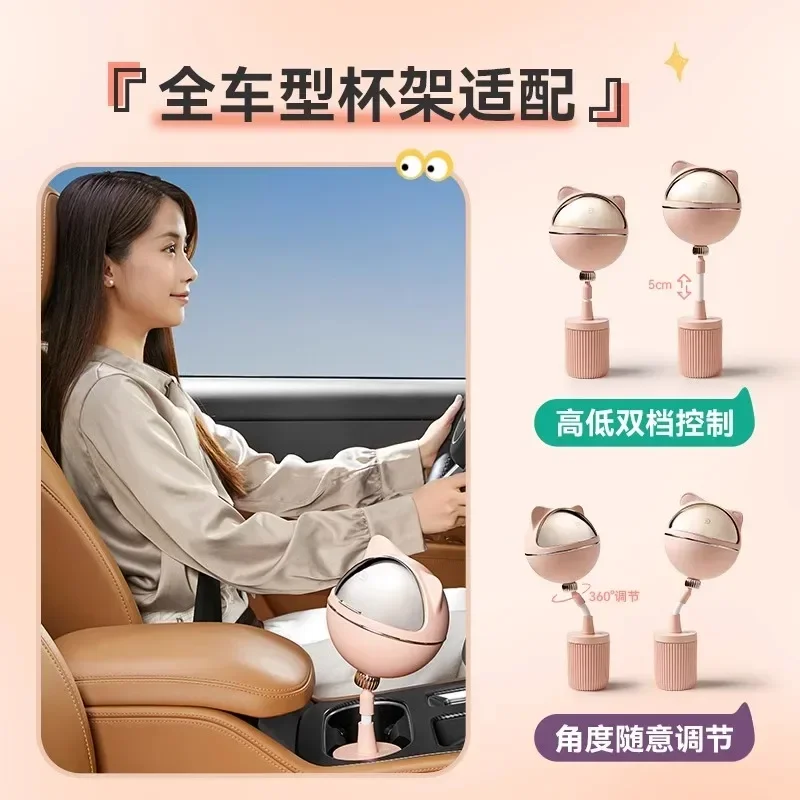 Car mounted garbage bin with lid storage bin inside the car