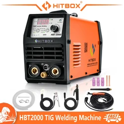 HITBOX DC Tig Welding Machine Real 200A TIG MMA ARC Stick Welders IGBT Inverter Welding HBT2000 220-240V 2T 4T Soldador Welder