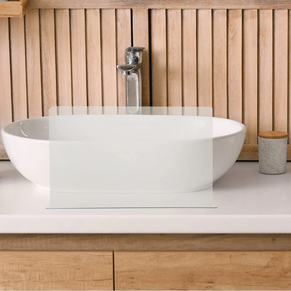 2Pcs Clear Bathtub Splash Guard Splashing Barrier for Bathroom Sink Shower Water Stopper Splash Protector Shower Splashing Guard