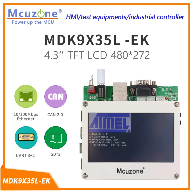 

MDK9X35L-EK_T43LCD,ATMEL AT91SAM9X35 HMI,industrial,vehical,medical,home appliances.bare metal,Linux SW SDK ARM9 SAM9X35