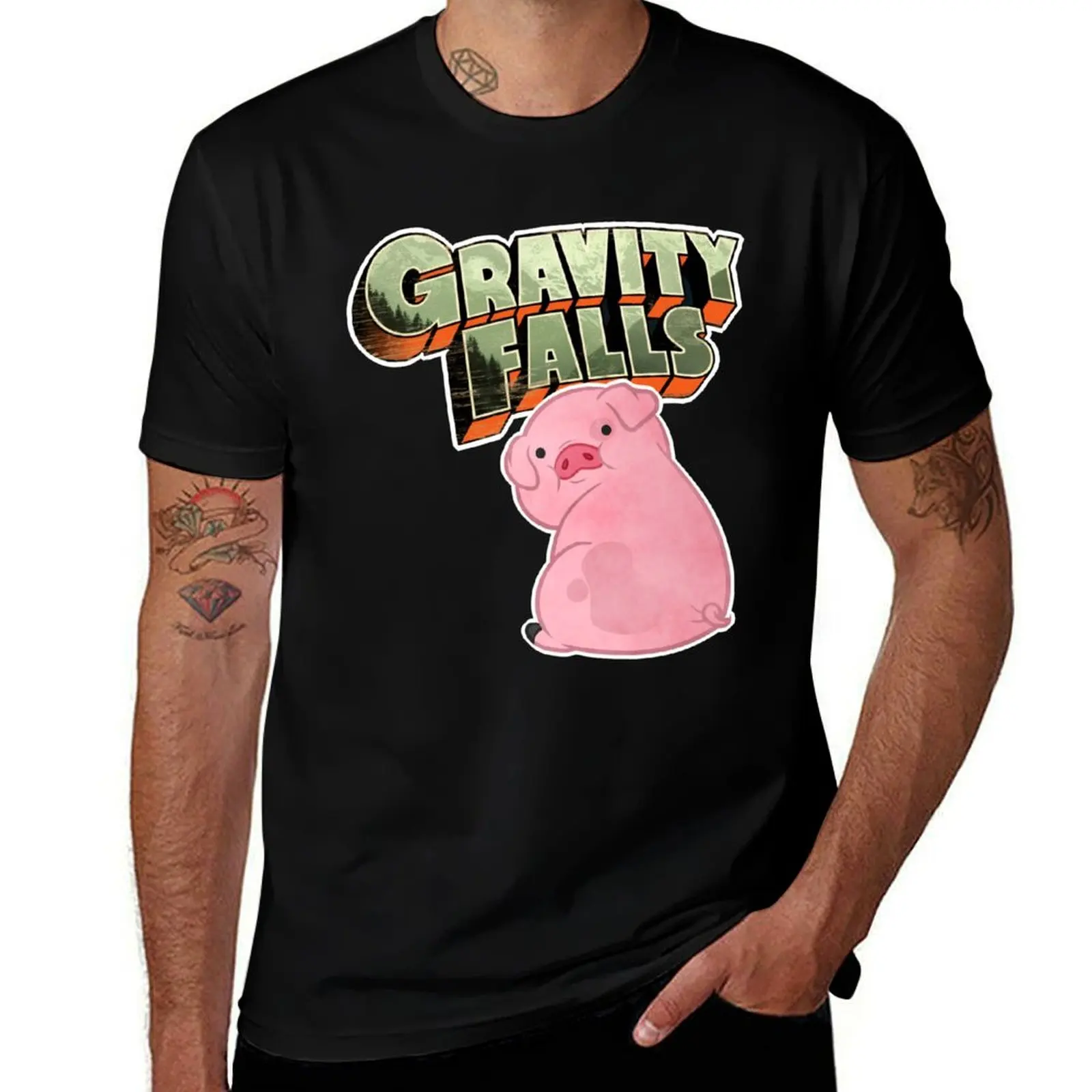 

Футболка Waddles, мужская футболка, дизайнерские хлопковые футболки, футболка высокого качества