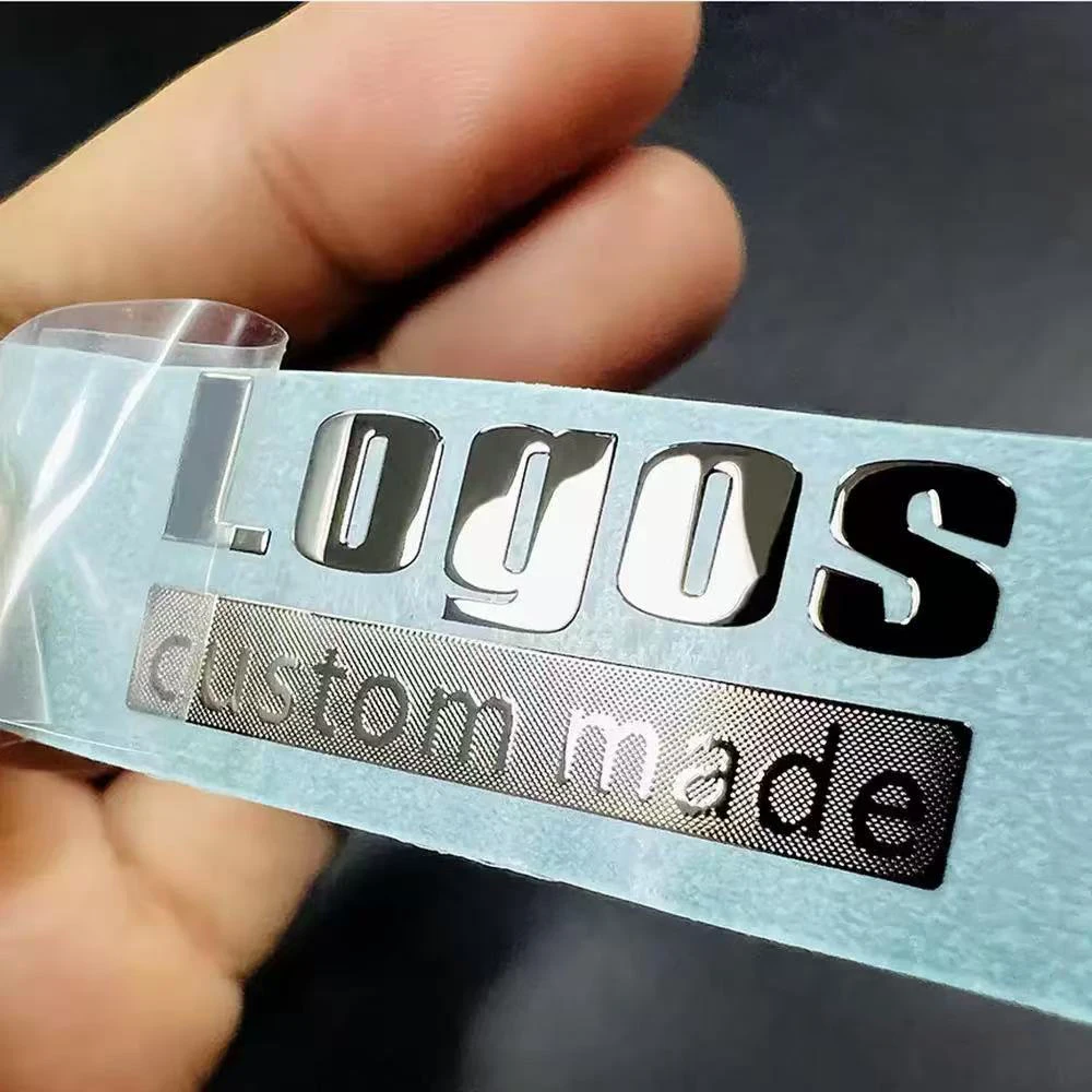 Custom Metal Label Nickel Plate Custom Nameplate Label Electroforming Plate Ultra-thin Metal Split Logo Nickel Label