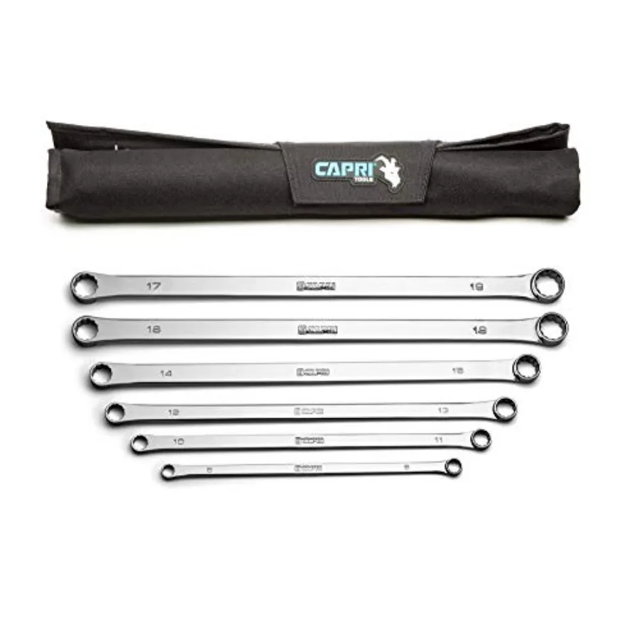 

0 Degree Offset Extra Long Box End Wrench Set, Metric, 8-19 mm, 12 Sizes, 6-Piece CP11800-6MPK