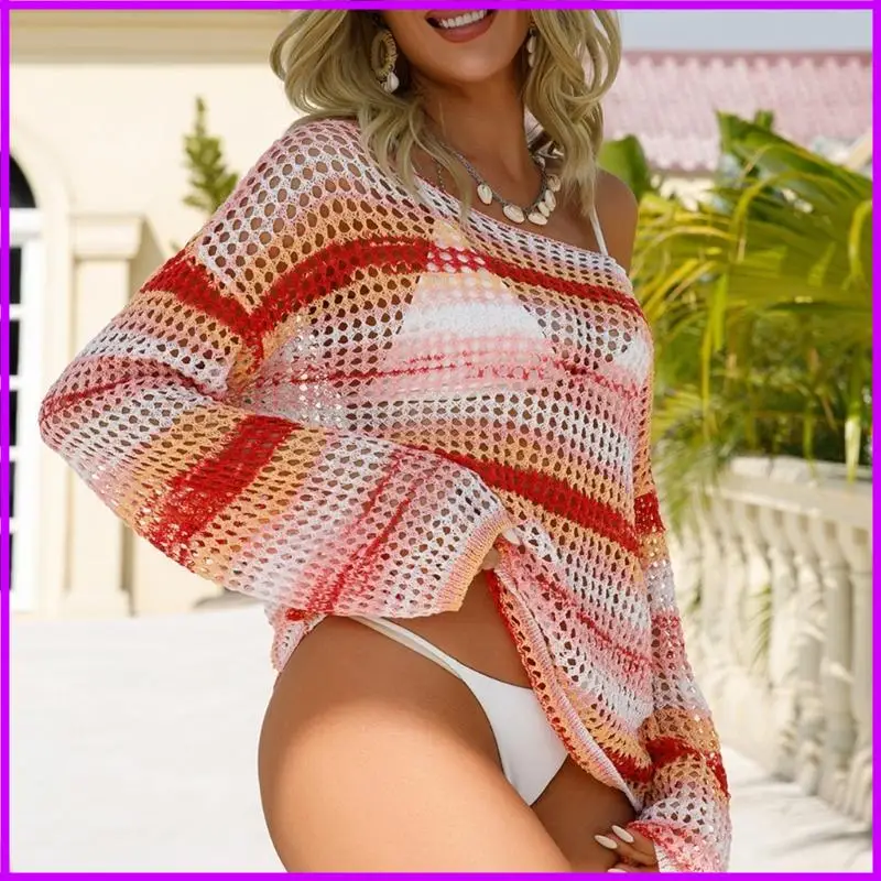 Mùa hè dệt kim TOP XEM XE ĐẦU TRONG BOUSE BOUSE LOOD thoải mái