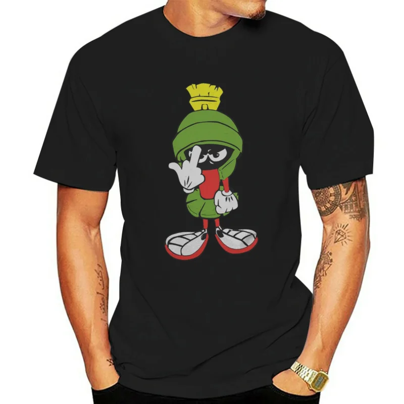 Unisex Marvin The Martian Funny Birthday Gift Vintage Fashion Tshirt Men's Women's Black White Streetwear Tee Lovely Print Top