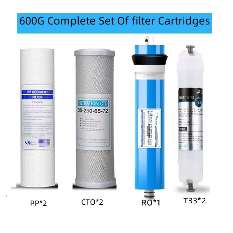 

7pcs Water Purifier Filter Compatible With RO-600G Filter Element Replacement
