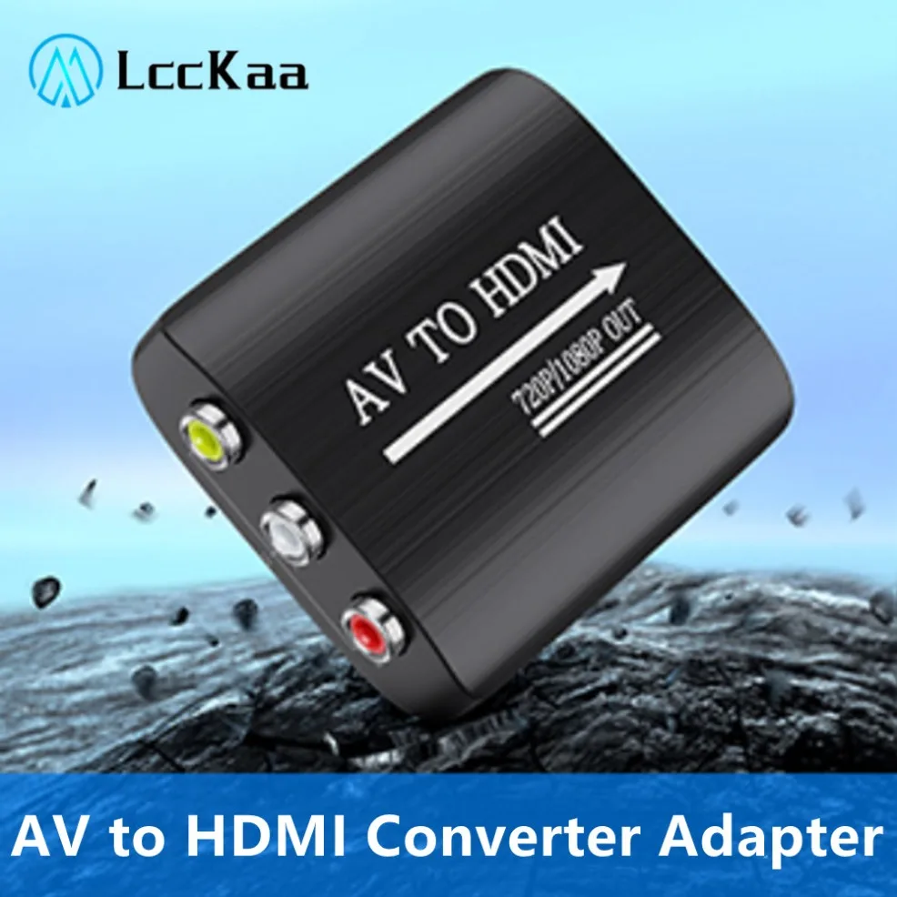 Convertisseur AV vers HDMI avec câble USB, adaptateur composite 1080p, pour décodeur d\'ordinateur, Xbox N64, DVD, RCA vers HDMI