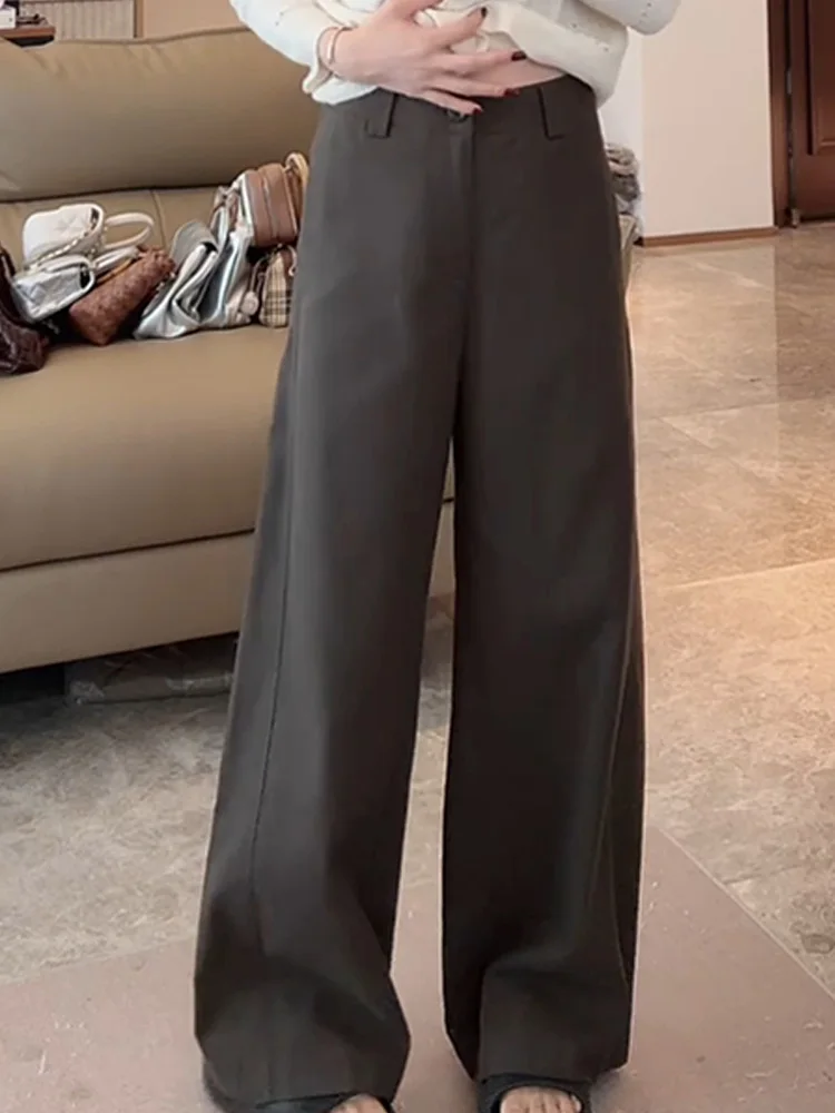 

Женские повседневные брюки Ele: прямые, модные, для офиса, длинные, осенняя новинка, комфортные, дышащие.