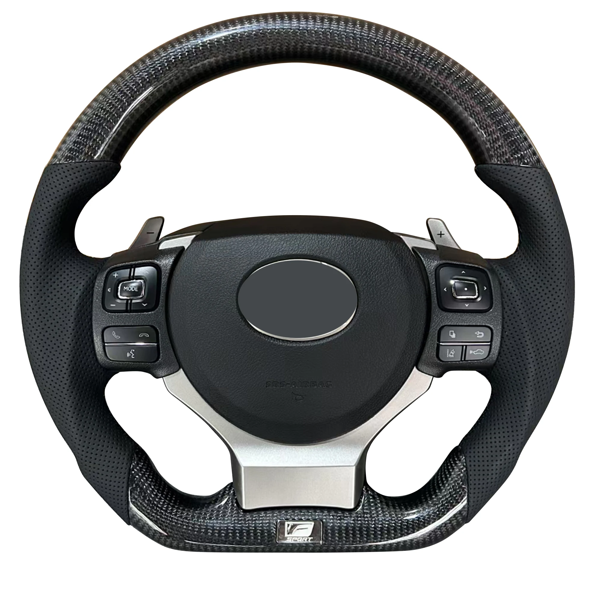 Carbon Fiber Car Steering Wheel For LEXUS LX570 GX460 LM ES GS RX Alphard Sport Steering Wheel 2006-2017