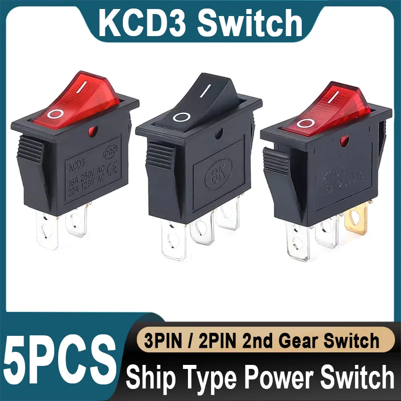 5Pcs Kcd 3 Rocker S… - image