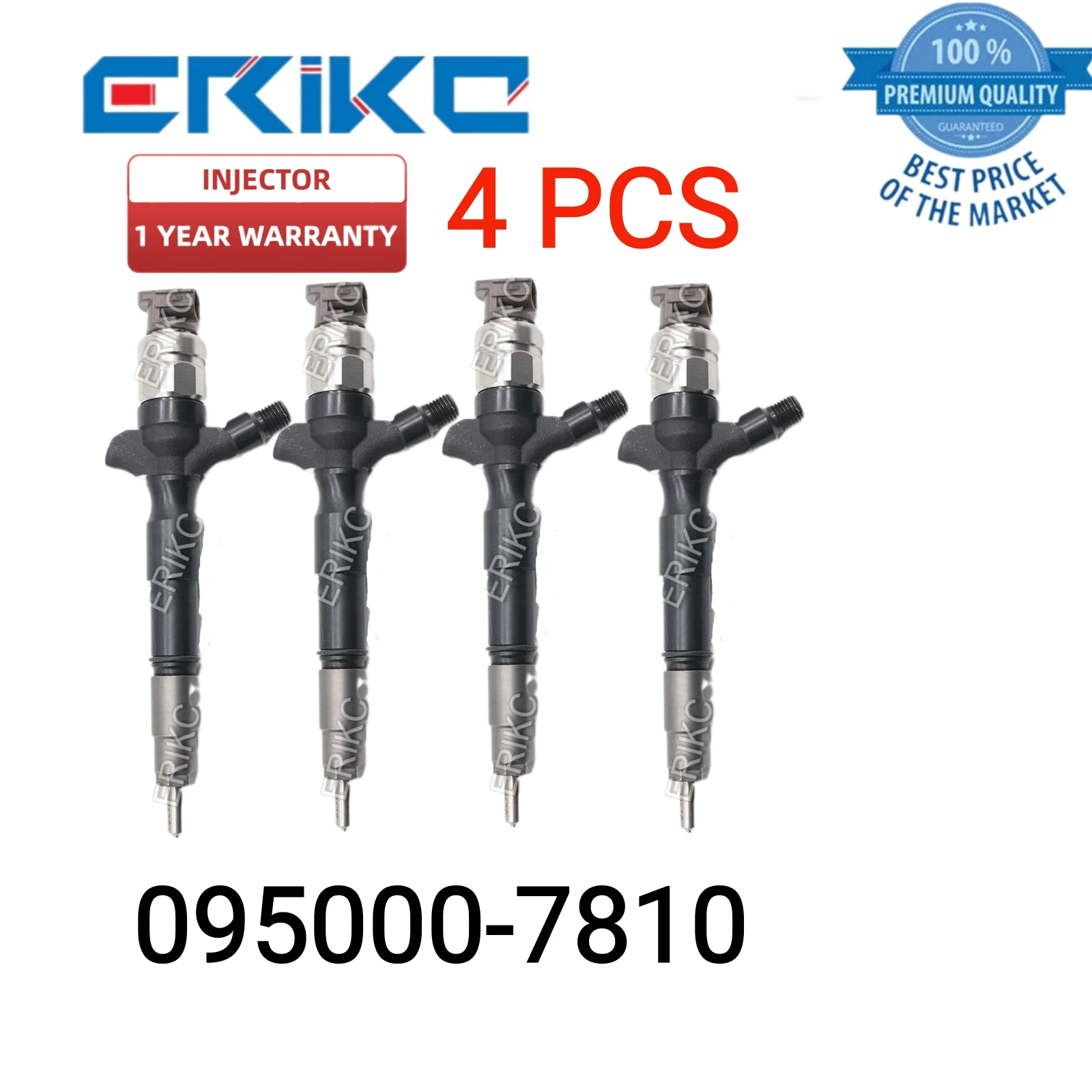 4 PCS 095000-781# Connectors Injectors Fuel Injector 23670-30120 23670-30230 23670-30290 23670-39165 095000-6710 for Toyota