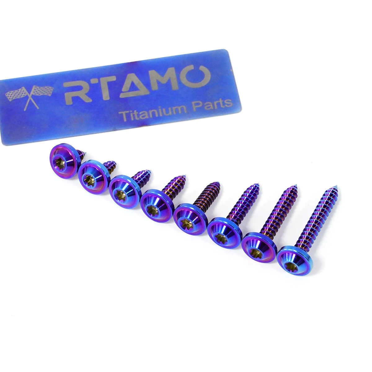 Bullone in titanio RTAMO M5X10-35 Viti autofilettanti a testa Torx UFO per auto da bicicletta moto, fissaggio CNC (1 pezzo)