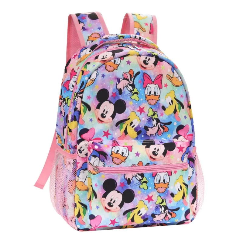 New Mickey Mitch Three-piece Backpack Schoolbag Children\'s Cartoon Backpack Large-capacity Backpack Light Fashion Boys Girls Bag