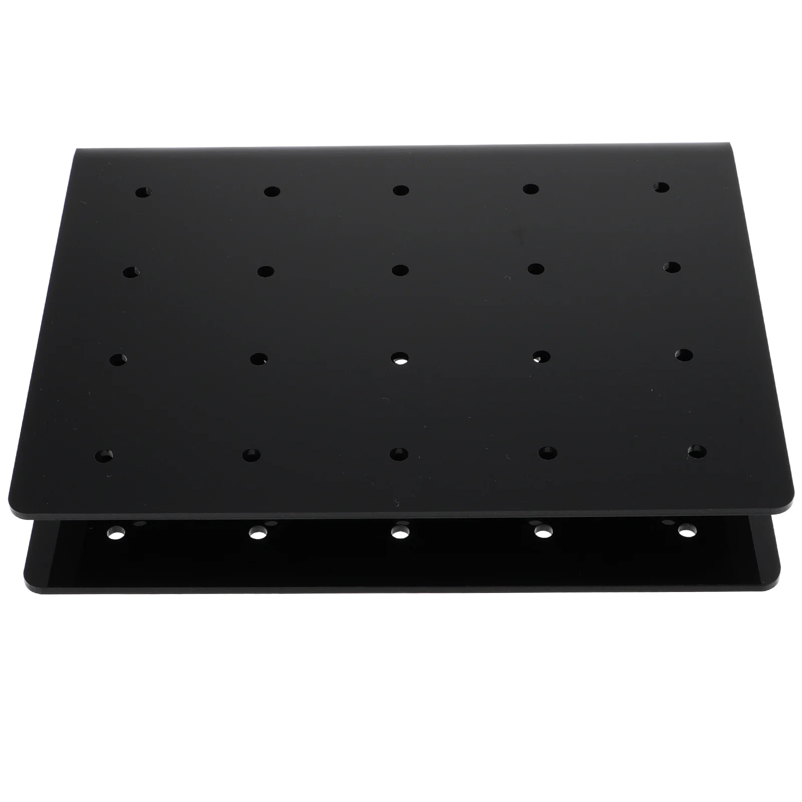 1 قطعة حامل عرض الحلوى السوداء قسط الاكريليك مصاصة حامل ثقب دائري تصميم سطح أملس هدايا الحفلات عرض الرف