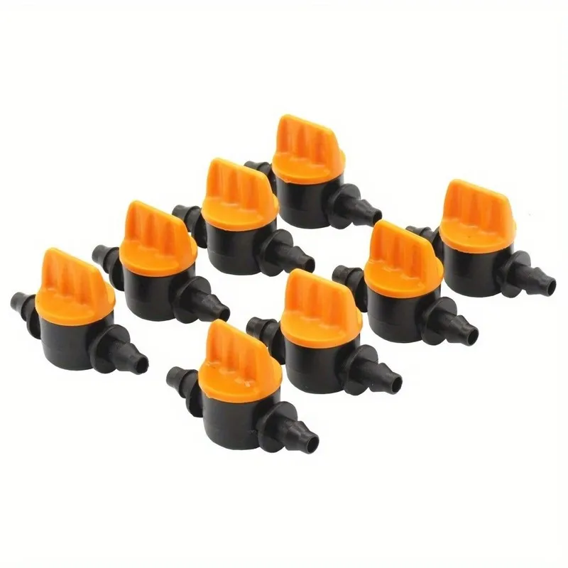 23Pcs 4mm Tube Double Barbed Valves, Flow Switch for Aquarium, Hydroponics, Drip Irrigation & Fish Tank Filter