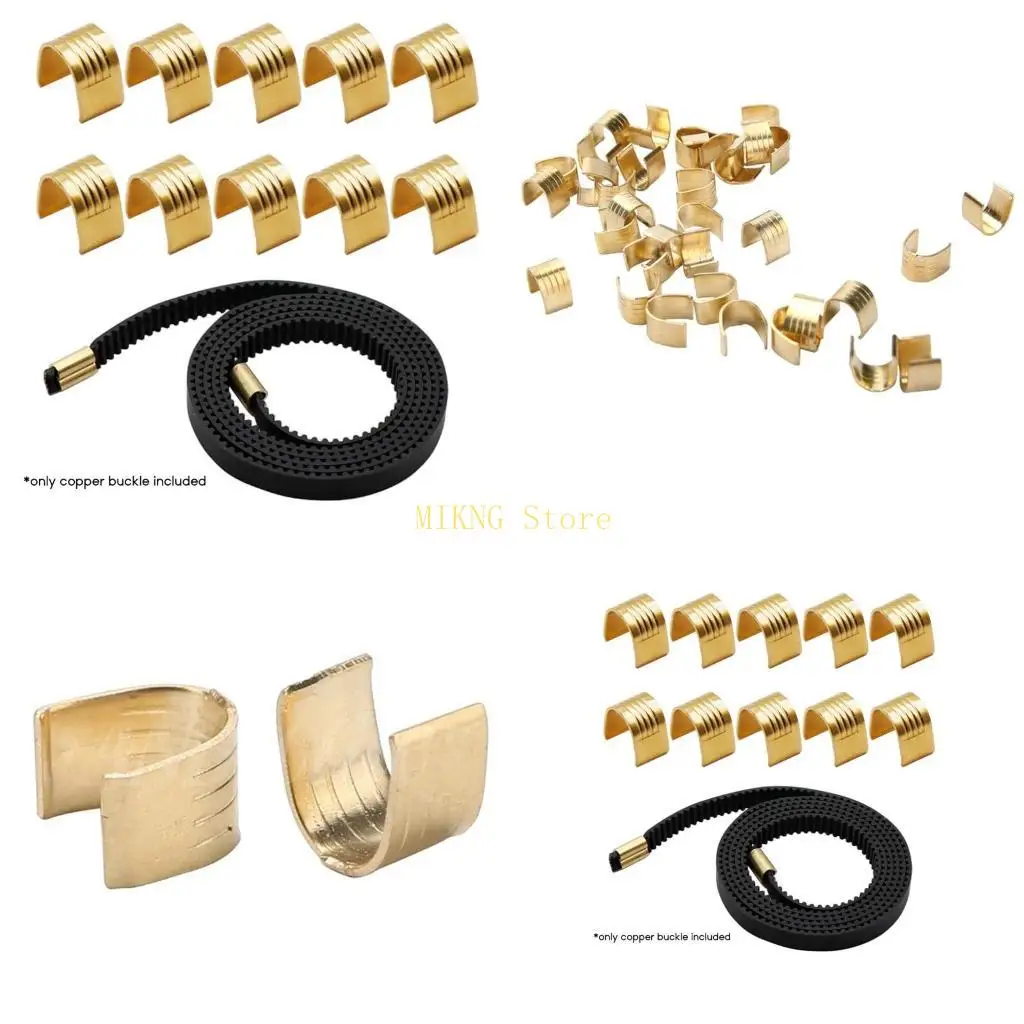 

10Pcs Copper Buckles GT2 Timing Belt Accessory Open Timing Rubber Belt X-Y 3D Printer Part 6mm Width for Ender3 best sale