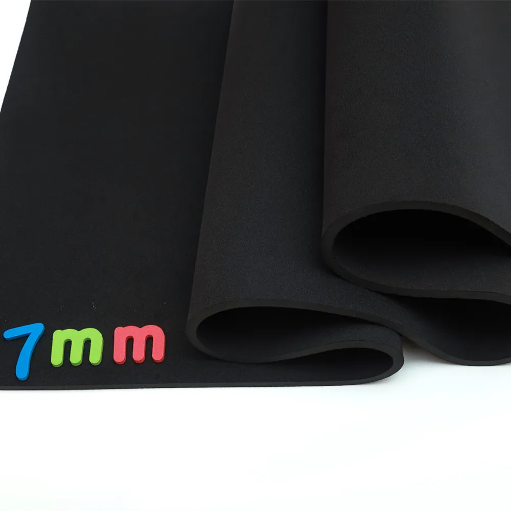 7mm Thick Black SBR Neoprene Car Fabric Fabric Sewing Windproof Diving Shockproof Shockproof Cloth