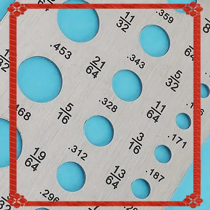 1 ชิ้นเส้นผ่านศูนย์กลางสแตนเลสเส้นผ่านศูนย์กลางวัดความหนาของลวด Measurer เครื่องทดสอบไม้บรรทัด DIY เจาะวัดเครื่องมือวัด