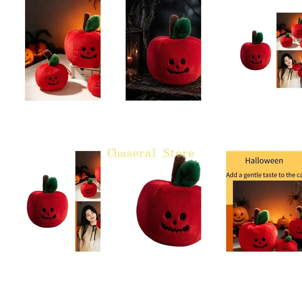 E7CE Anime Fruit Doll Plush Toy for Halloween Party, Soft Stuffed Character Figure Doll for Kids, Room Decors, Seasonal Gift