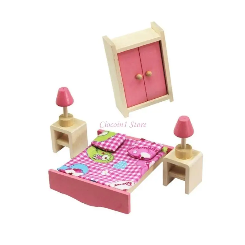 Y1UB Set mobili per mobili per bambole Model Camera da letto in miniatura