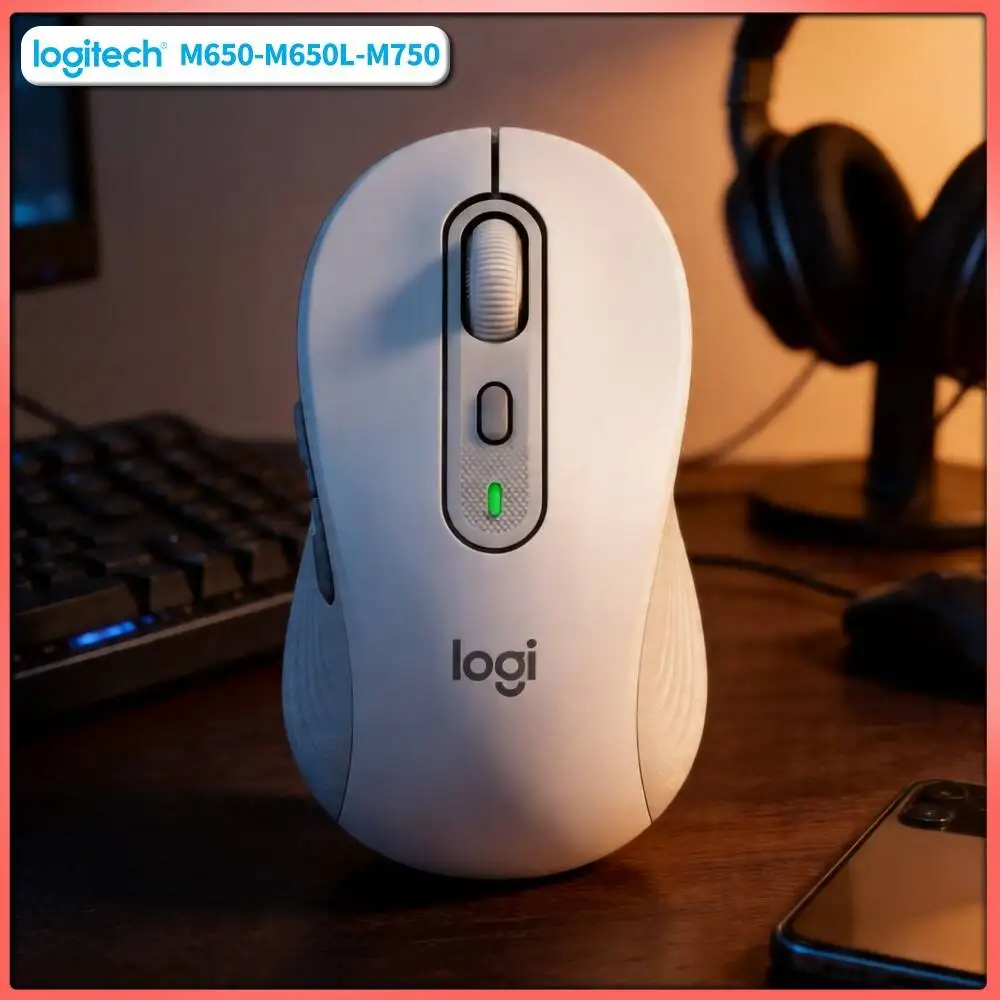 Logitech M650/M650L Ergonomic Mouse - Advanced Optical Sensor, 90% Quieter Operation, 4000 DPI Tracking, 24-Month Battery