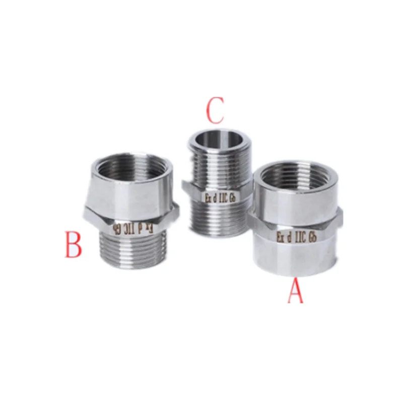 1 pz 304 in acciaio inox a prova di esplosione tubo giunto riduttore BGJ a filo filo interno ed esterno filo G