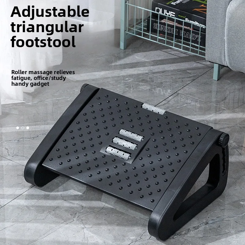 New Home Office Tools Footstool with Adjustable Triangular Anti Warping Erlang Leg Foot Pedal Pad Living Room Furniture Ottomans