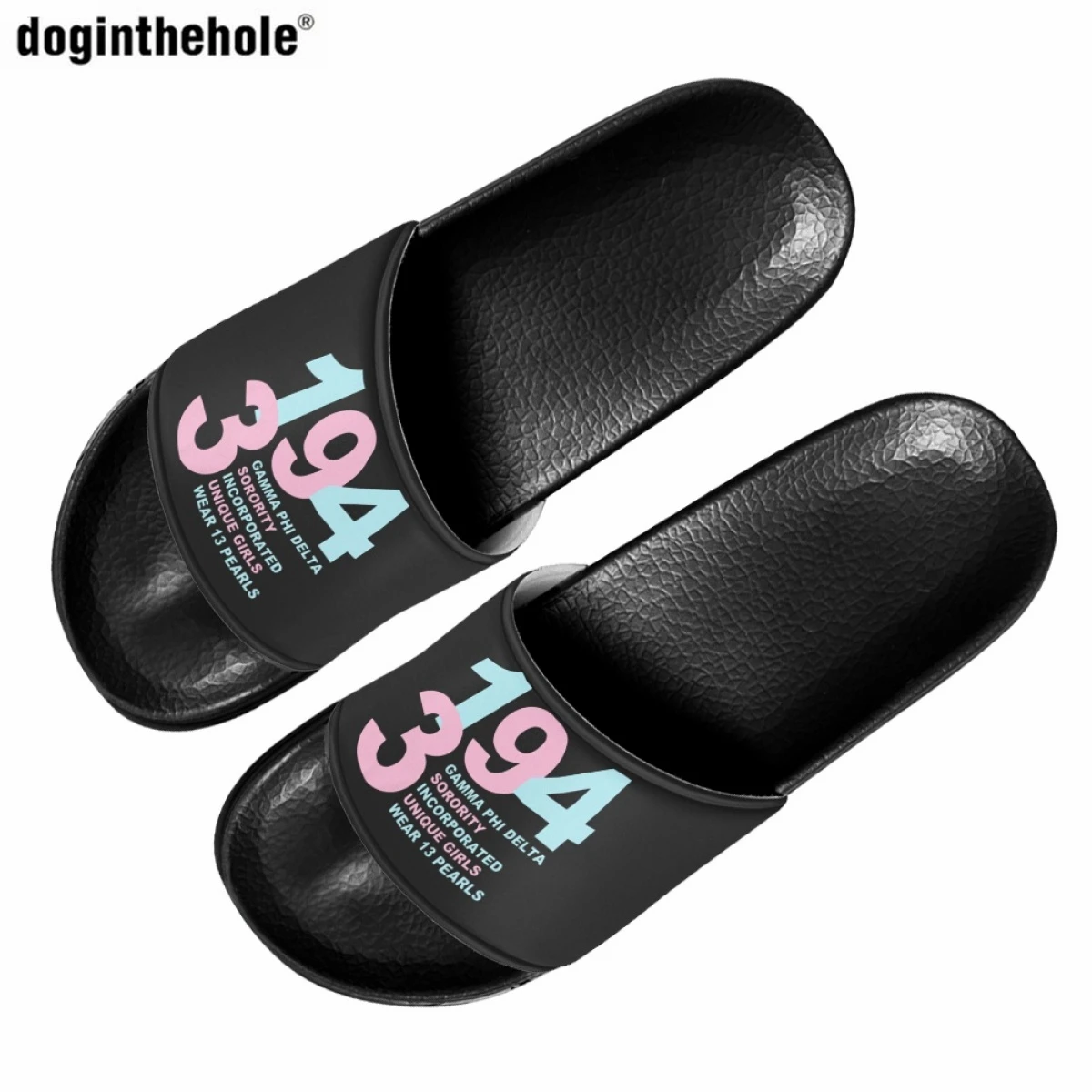 

Summer Slippers for Women New American Gamma Phi Delta Sorority Sisterhood Print Design Non-slip Slippers Outdoor Beach Sandals