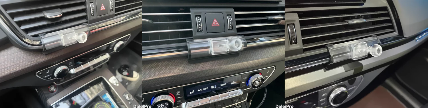 Maßgefertigte Magnetische Handyhalterung mit Luftstromkühlung für Audi Q5 80A 2018 2019 2020-2024, 360° Drehbar ° Schwenkbare Telefonhalterungsbasis – Detail 7