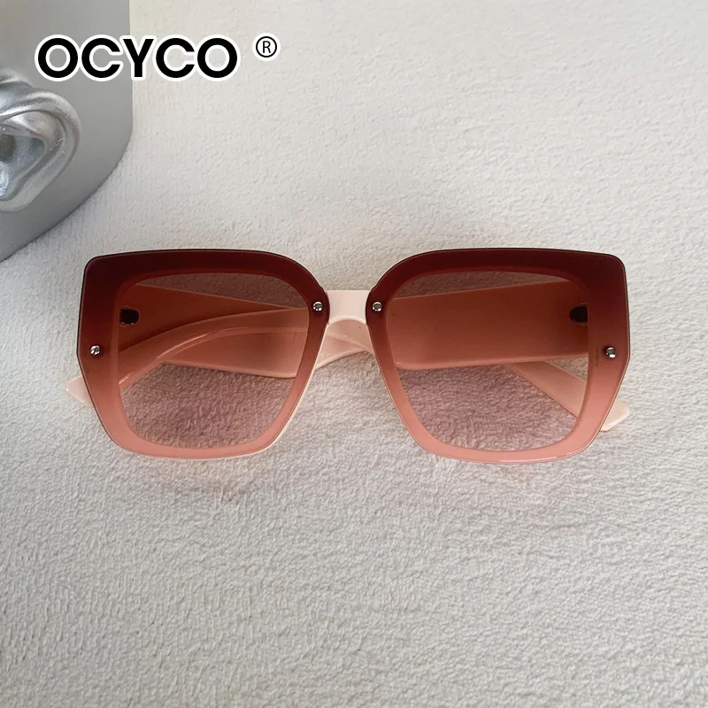 Trendy Quadratische Sonnenbrille Männer Frauen Designer Luxus Marke Große Rahmen Sonnenbrille UV400 Mode Vintage Brillen für Reisen – Detail 14