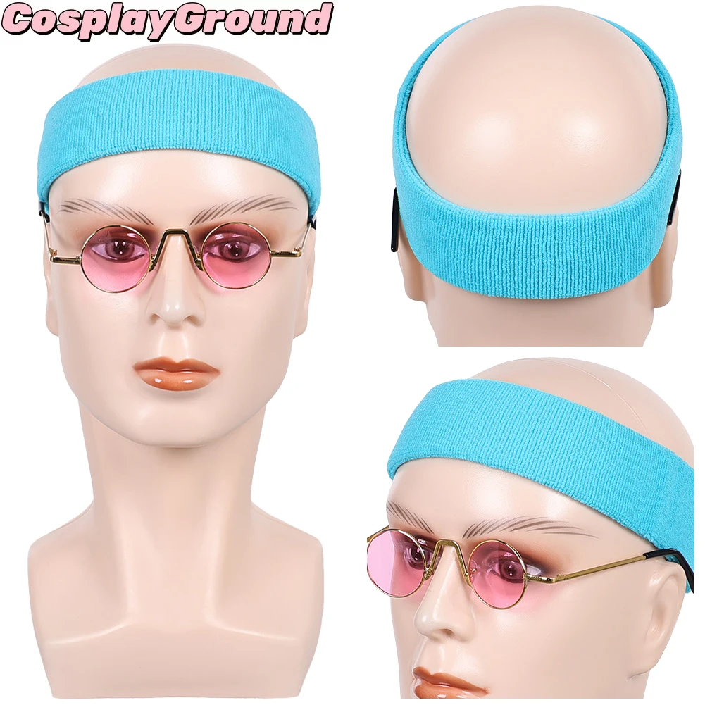 الكرتون الرجال الأزرق أغطية الرأس الكبار الرجال السيد الأفعى عقال نظارات نظارات هالوين كرنفال زي حفلة الهدايا والاكسسوارات #1