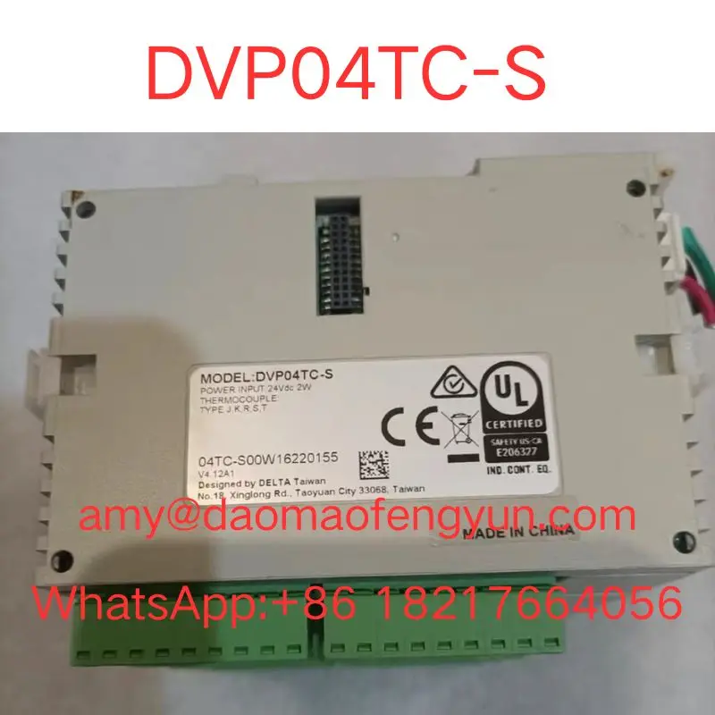 Second-hand   DVP04TC-S  Module  in  good  working   condition    fast  shipping