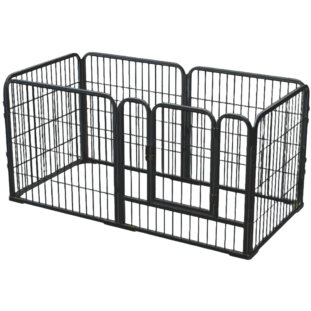 

6 Panels Heavy Duty Dog Puppy Playpen Foldable Dog Playpen Fence Exercise Puppy Kennel Cage for Dog Cat Rabbit Pet Exercise