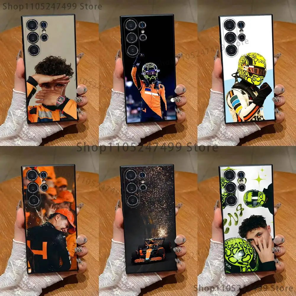 

F-Formula L-Lando-Norris-s Phone Case For Samsung S 25,24,23,22,30,21,10,9,Ultra,Plus,Lite,FE,4,5 G Black Soft Case