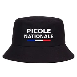 Summer Picole Nationale Reversible Bucket HatS Men Women Cotton Fisherman Cap Unisex Outdoor Sport Activities Panama Bob Chapeau