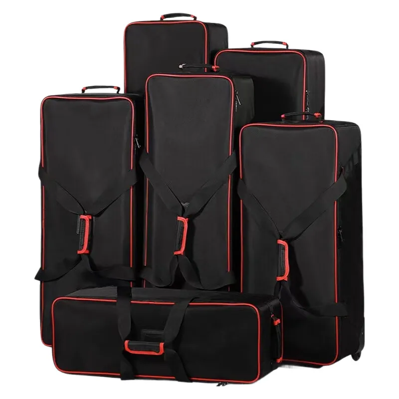 

Professional Studio Flash Light Kit Rolling Case - Large/Medium/Small Photography Equipment Bag with Wheels