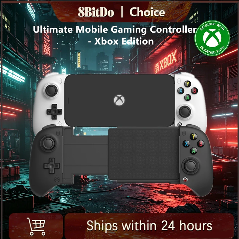 

Игровой контроллер 8BitDo Ultimate Mobile Gaming Controller - версия для Xbox, совместимый с устройствами Apple iOS и Android, Bluetooth, с датчиками на эффекте Холла