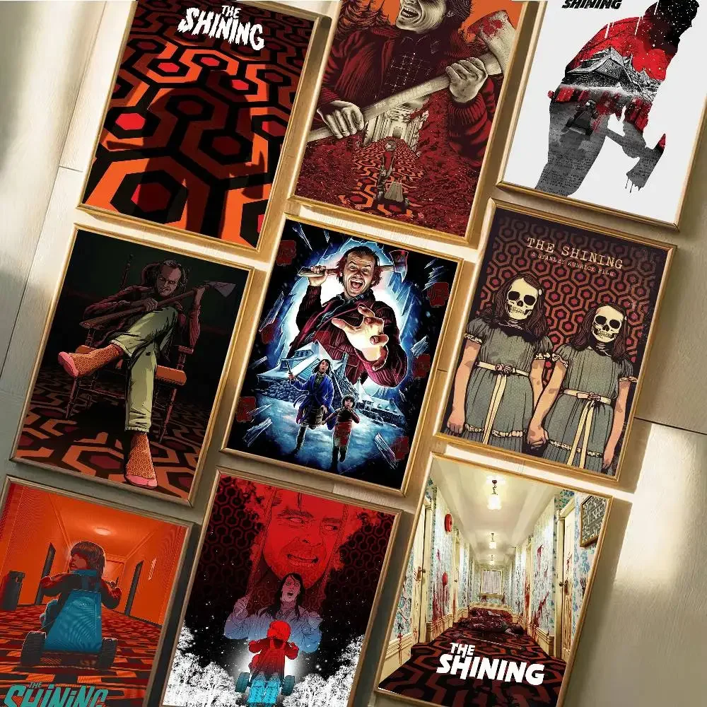Classic Movie The S-Shining Poster Self-adhesive Art Waterproof Paper Sticker Coffee House Bar Room Wall Decor