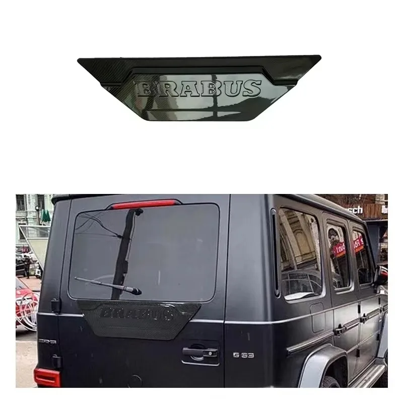 For Mercedes Benz G-Class W463 W464 Dry Carbon Fiber Car Trunk Panel Cover Rocket Style Rear Trunk Lid Sticker Body Kits