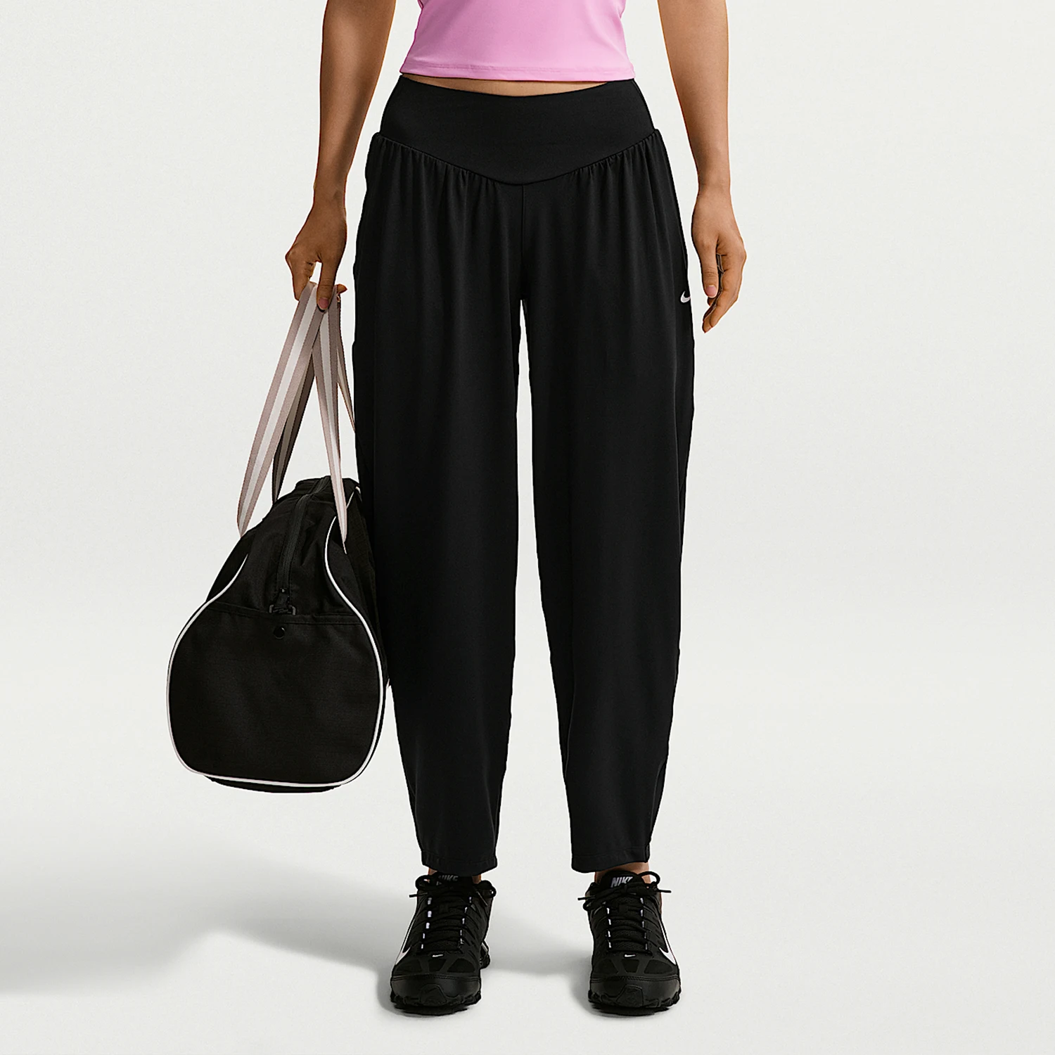 Nike genuine women's ankle binding simple sports loose breathable knitted pants IU1416-010