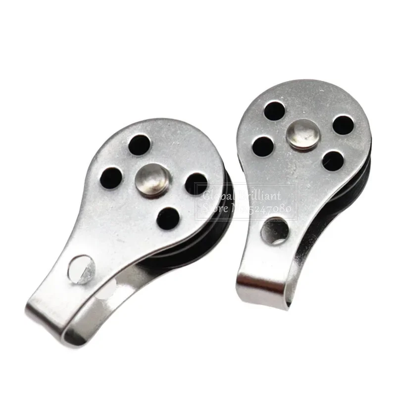 Lot 10 Poulies Simples Inox Nylon - Poulies Levage Pivotantes Robuste 316